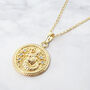 Aquarius Zodiac Star Sign Gold Plated Necklace, thumbnail 1 of 4