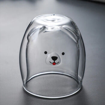 Cute Animal Double Wall Glass Cup, 5 of 11