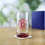 Engraved Manchester United 20oz Beer Football Mug, thumbnail 1 of 3