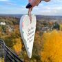 Christmas First Home Ceramic Hanging Heart, thumbnail 3 of 3