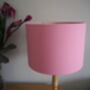 Pink Silhouette Lampshade With Floral Lining, thumbnail 3 of 5