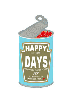 Contemporary Happy Days Can Card, 2 of 2