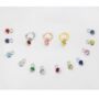 Detachable Birthstone Hoop Earrings In Sterling Silver, thumbnail 1 of 11