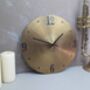 Real Cymbal Clock 14' Inch, thumbnail 1 of 5