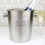 Personalised Decorative Stainless Steel Ice Bucket, thumbnail 2 of 5