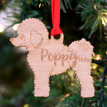Personalised Bichon Frise Dog Christmas Decoration, 3 of 9