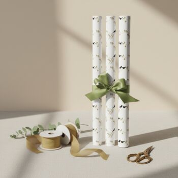 Elegant Bird On Branch Gift Wrapping Paper, 5 of 8