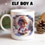 Personalised Christmas Elf Breakout Gift Mug, thumbnail 3 of 6