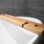 Oak Bath Caddy Or Bath Tray With iPad Stand, thumbnail 4 of 5