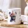 Personalised French Bulldog Birthday Congratulations Party Mug, thumbnail 1 of 2