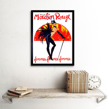 Theatre Stage Burlesque Moulin Rouge Paris Art Print, 2 of 3