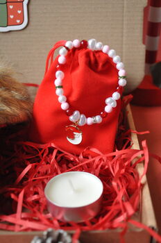 Festive Gift Set: Bottle Wrap And Bracelet, 4 of 8