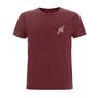 Hoy Uptown Organic T Shirt Dusty Burgundy, thumbnail 1 of 5