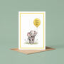 Elephant New Baby Card, thumbnail 2 of 5