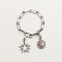 Stella Starburst Charm Sterling Silver Plated, thumbnail 4 of 5