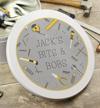 Personalised Bits And Bobs Metal Storage Tin, 2 of 4