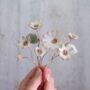 White And Gold Ceramic Flower Bouquet Small, thumbnail 5 of 11