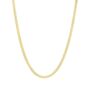 Gold Flat Cuban Chain Mens Gold Plated 925 Silver Chain Necklace, thumbnail 9 of 12