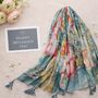 Mother's Day Floral And Paisley Tassel Scarf, thumbnail 1 of 7