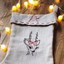 Personalised Hand Embroidered Christmas Stockings, thumbnail 6 of 10