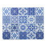 'Mixed Tiles' Worktop Protector Blue And White, thumbnail 8 of 12