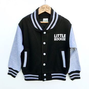 Hard Rock Music Kids Varsity Jacket, 7 of 10