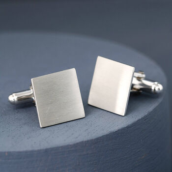 Sterling Silver Secret Message Cufflinks, 2 of 9