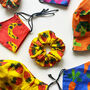 Fruit And Veg Patterned Chunky Scrunchie, thumbnail 2 of 11