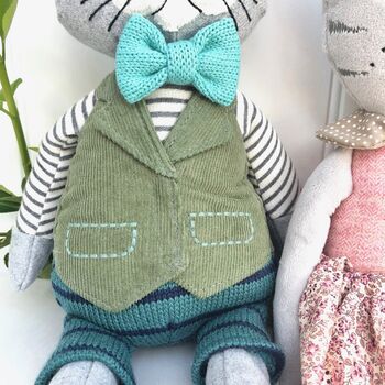 Personalised Soft Toy Cat, 5 of 5