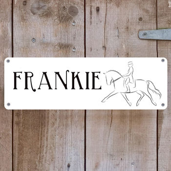 Personalised Stable Door Name Plate Jumping Dressage, 3 of 3