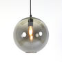 Orb Smoked Grey Glass Pendant Light, thumbnail 2 of 4