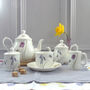 Bee And Spring Flowers Bone China Afternoon Teaset, thumbnail 2 of 10