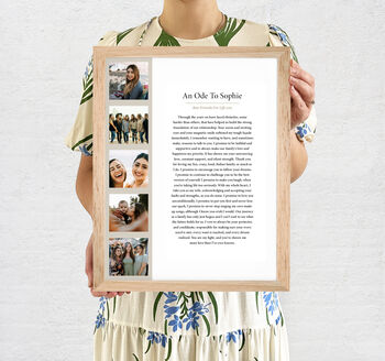 Personalised Wedding Vows Photo Print, 6 of 11