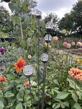 Cluster Of Five Glass Or Prism Balls For Garden, 2 of 12