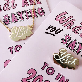 'Yes' Positive Affirmation Necklace, 4 of 12