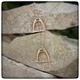 Personalised Stirrup Necklace, Silver, Gold Or Rose Gold, thumbnail 9 of 12
