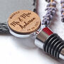 Personalised Wedding Gift Wood Bottle Stopper Fifth Wedding Anniversary, thumbnail 4 of 4