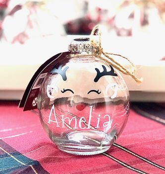 Personalised Bauble Theme Drinking Glass, 11 of 11
