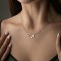 Wanderlust Journey Heart Airplane Necklace, thumbnail 4 of 9