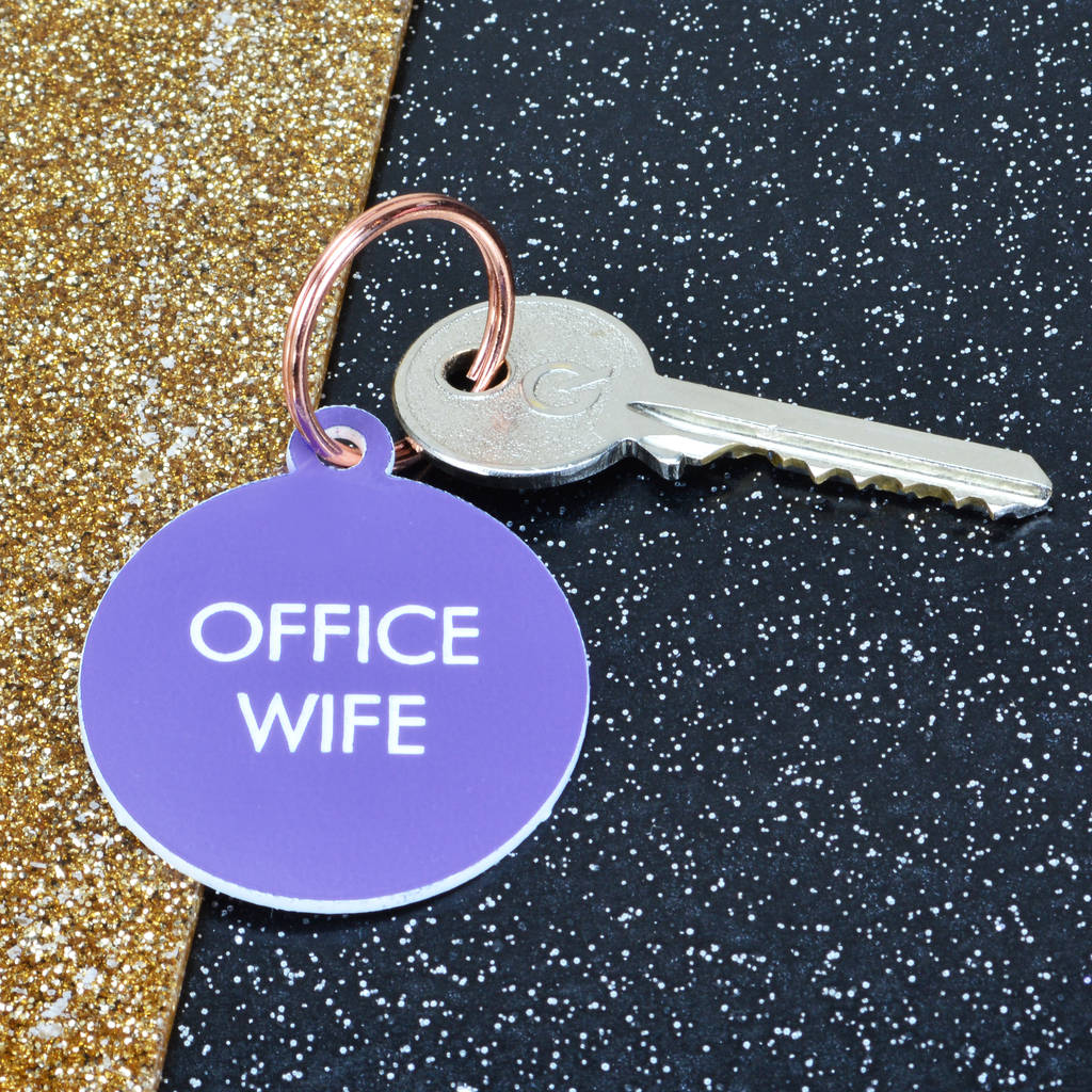 Office Wife Key Tag By Flamingo Candles