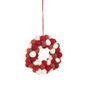 Handmade Mini Red Wreath Fair Trade, thumbnail 1 of 3