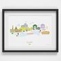 Cardiff Skyline Cityscape Art Print, thumbnail 2 of 3