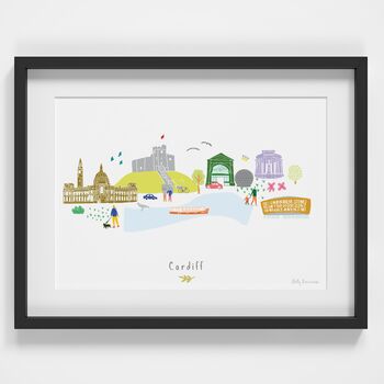 Cardiff Skyline Cityscape Art Print, 2 of 3