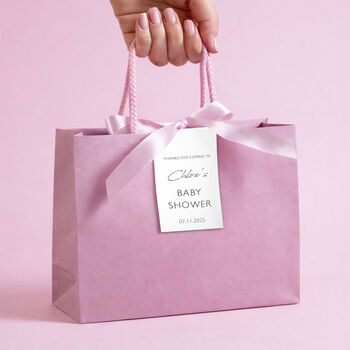 Baby Shower Luxury Gift Bags With Personalised Tag, 2 of 9