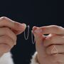 Sterling Silver Ball Chain Earrings, thumbnail 4 of 12