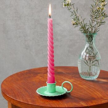 Enamel Chamberstick Candle Holder, 5 of 9