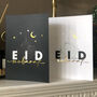 A6 Eid Mubarak Mosque Gold Foiled Greeting Cards, thumbnail 3 of 4
