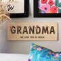 Personalised Floral Wooden Room Sign, thumbnail 1 of 2