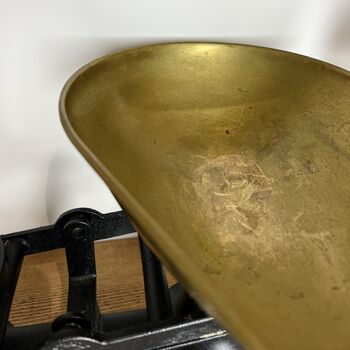 Vintage Salter Staffordshire Cast Iron And Brass Scales, 8 of 8