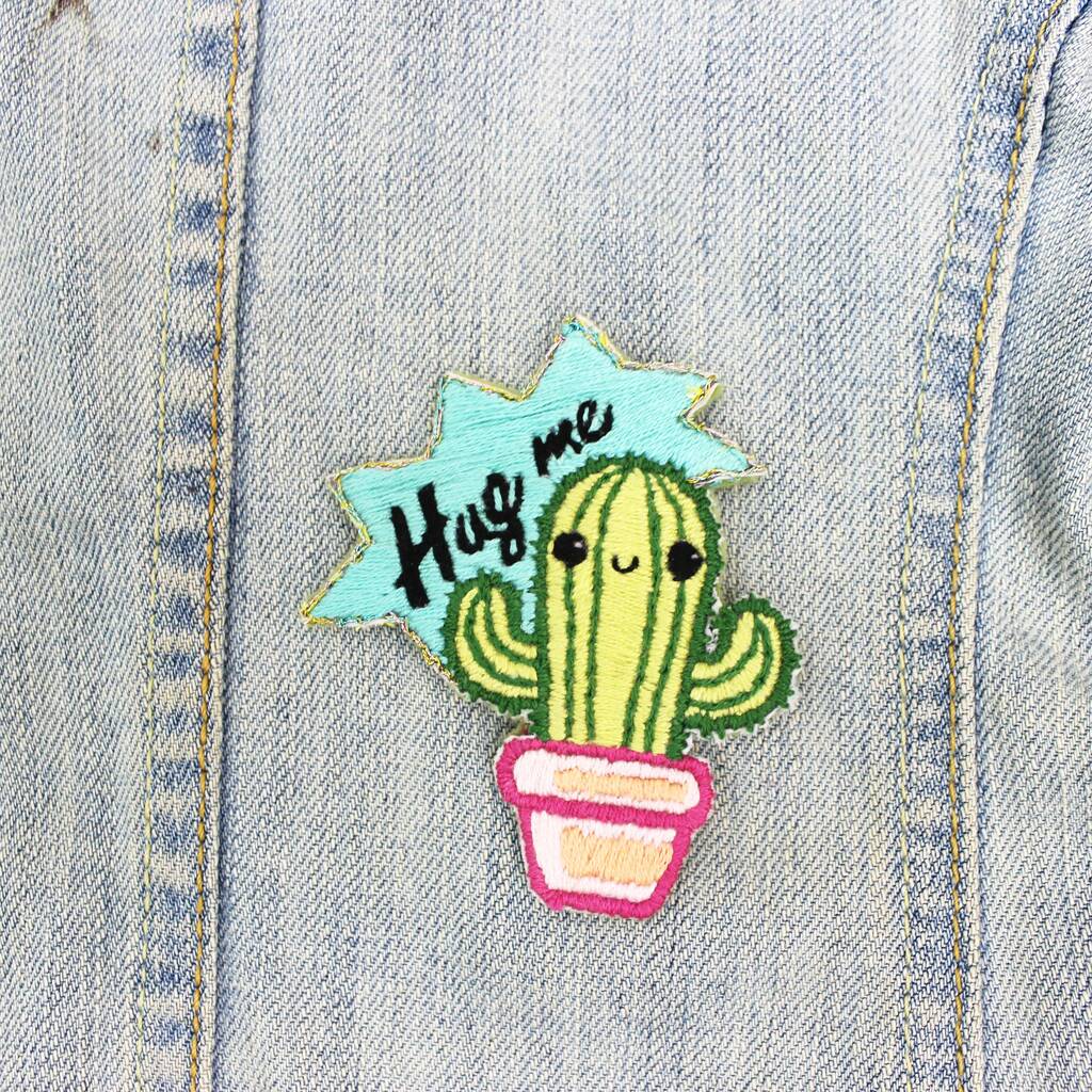 Cactus Embroidery Patch Craft Kit By Ellbie Co.